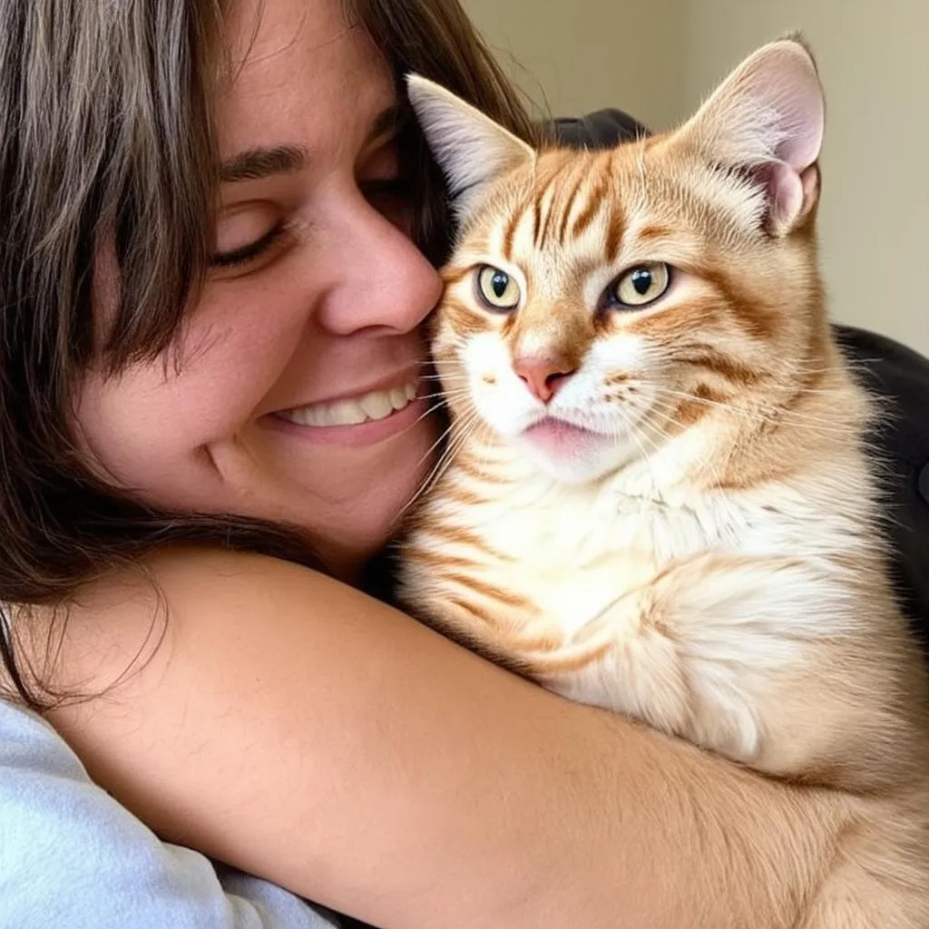 Cat Reunited with Owner