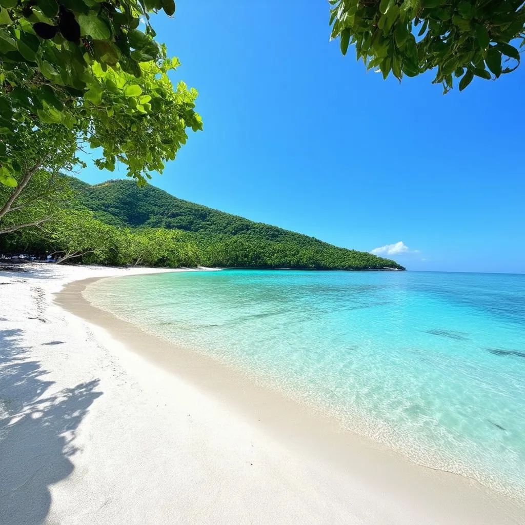 pristine beach in Cu Lao Cham