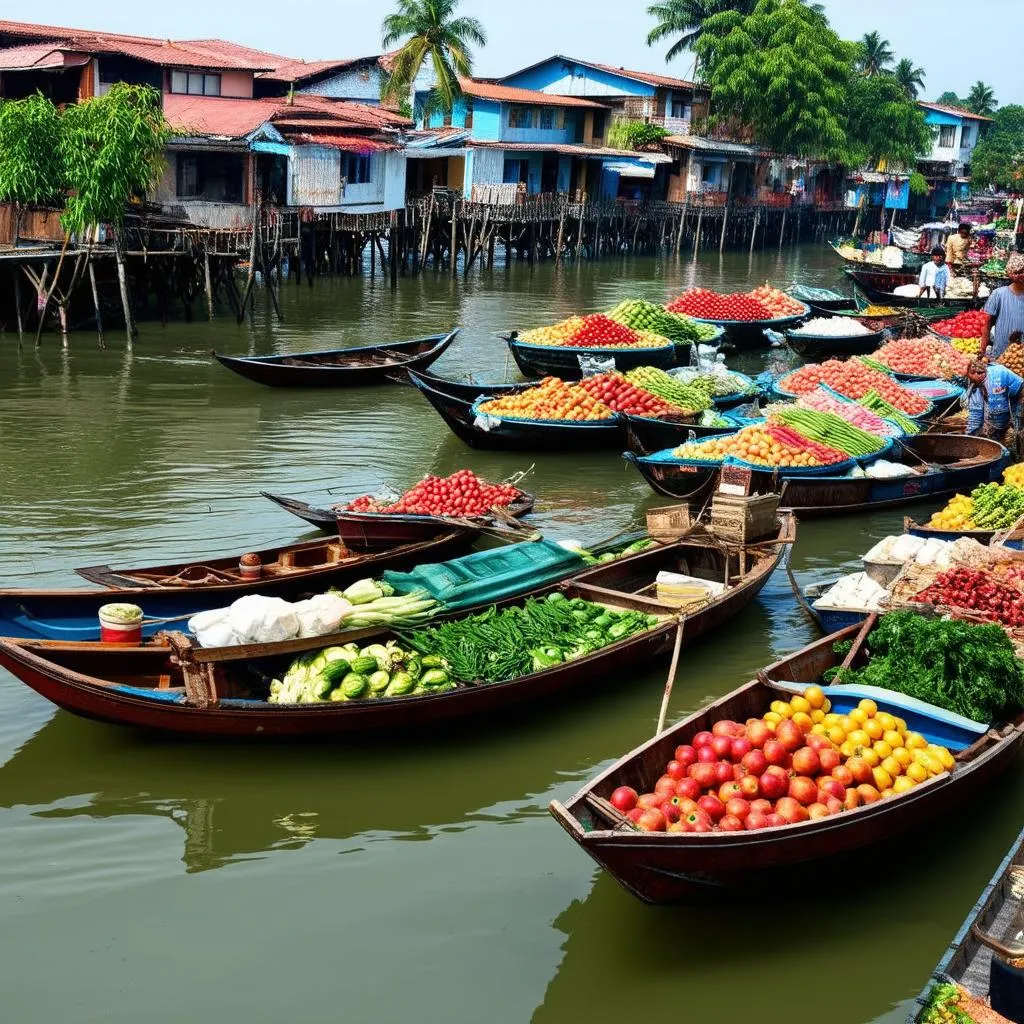 Chau Doc Floating Market