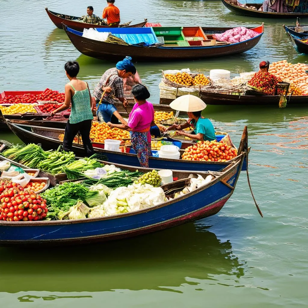 Chau Doc Floating Market