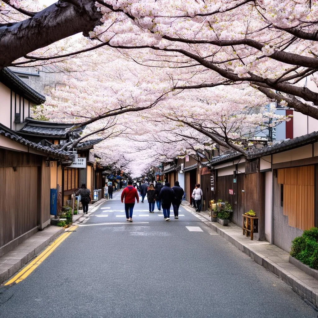 Kyoto Cherry Blossoms in Spring