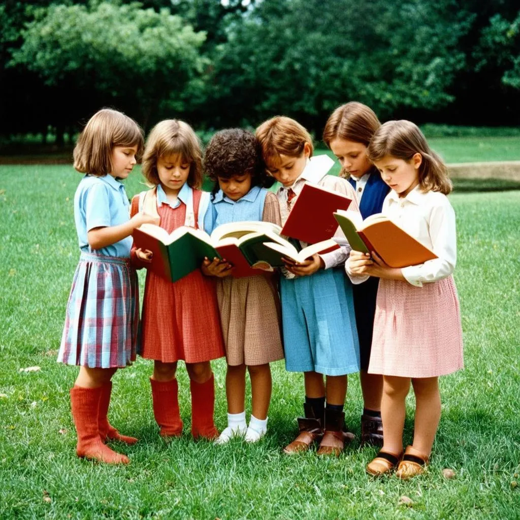 Children Reading Books