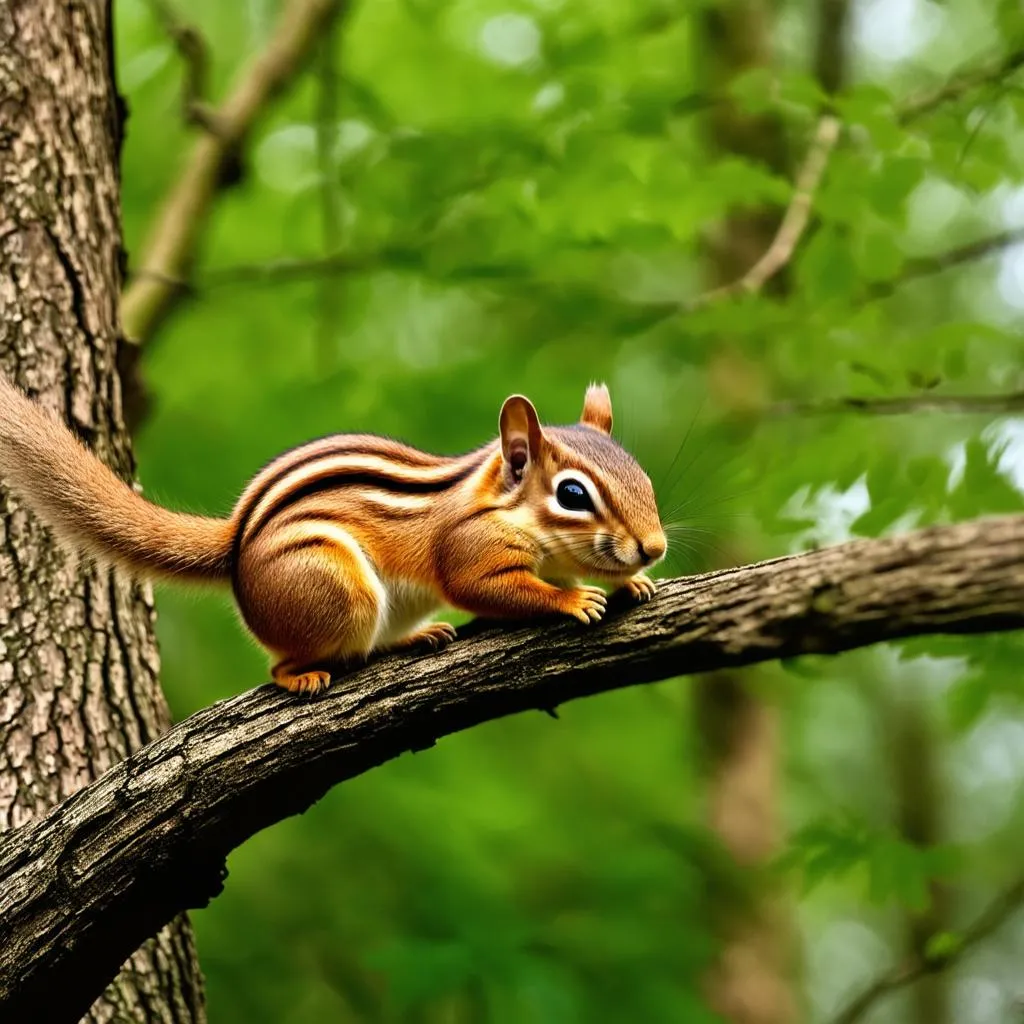 How Far Do Chipmunks Travel for Their Nuts?