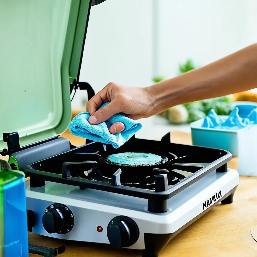 Cleaning a Namilux portable gas stove