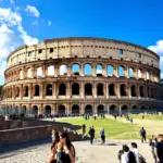 Ancient Roman Colosseum in Rome