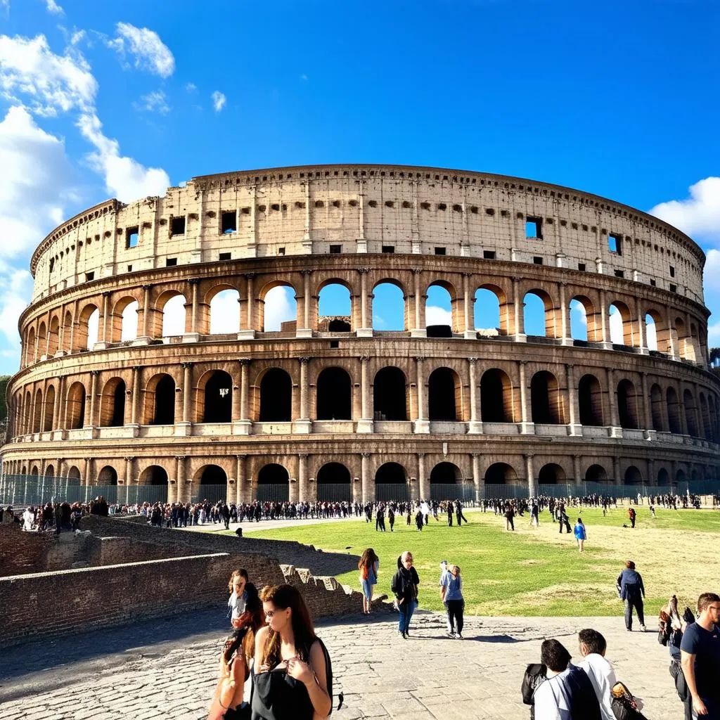 Ancient Roman Colosseum in Rome