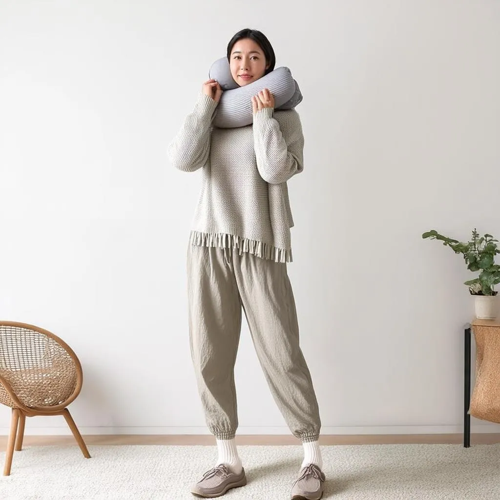 Comfortable outfit for a long flight