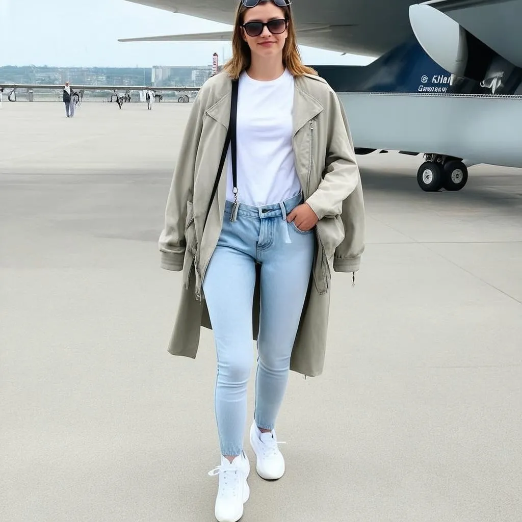 Comfortable travel outfit