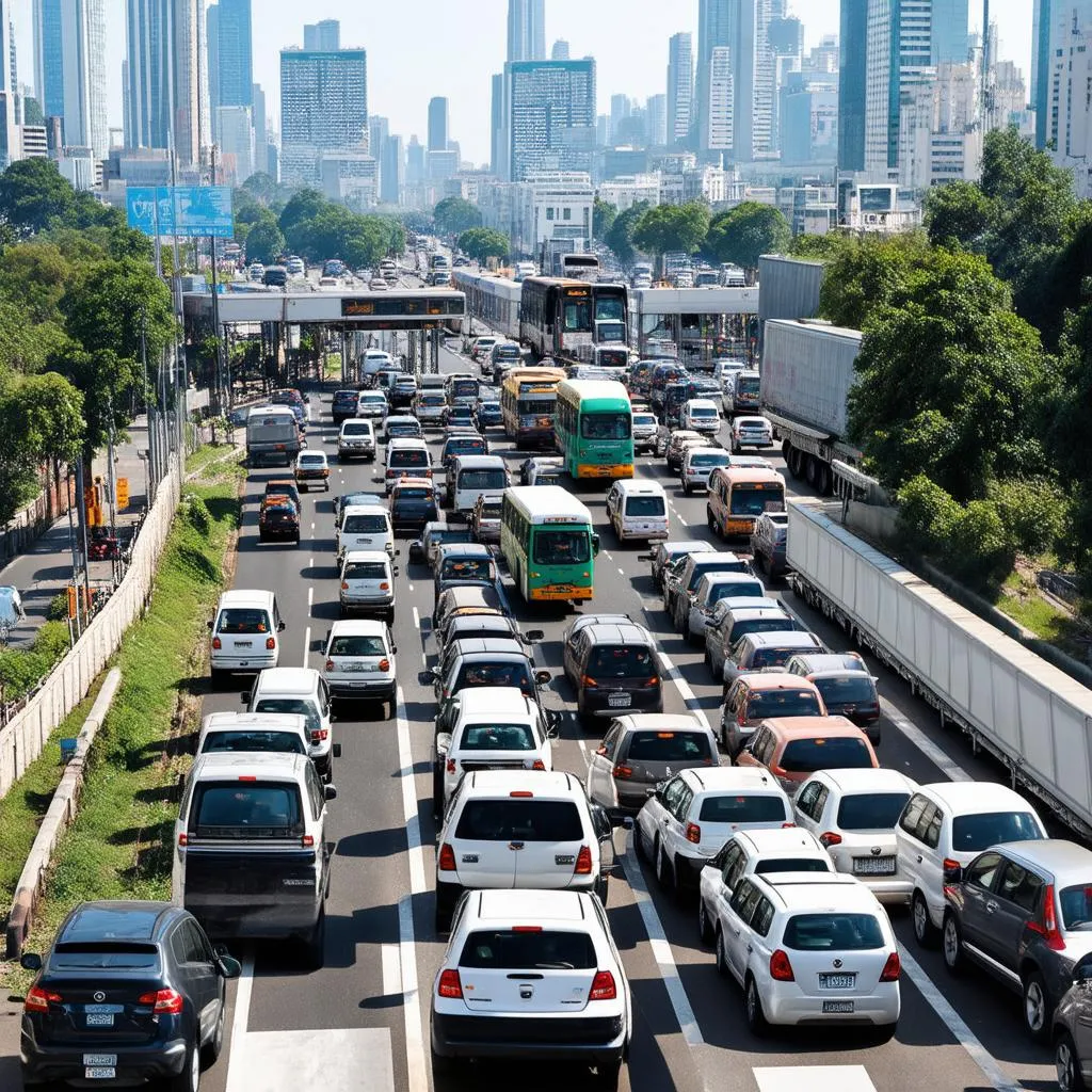 Traffic Congestion in a Busy City