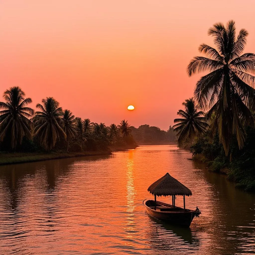 Con Khuong Island Sunset