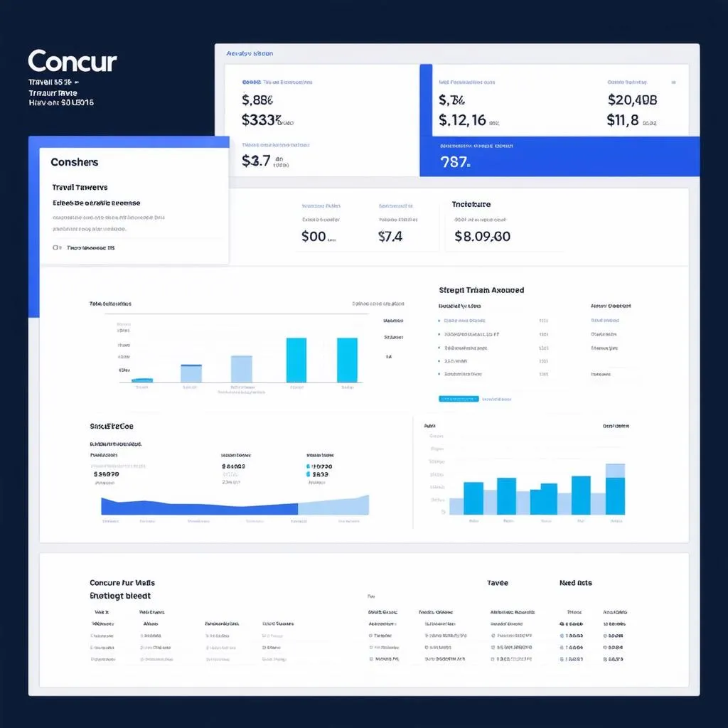 Concur Travel and Expense dashboard