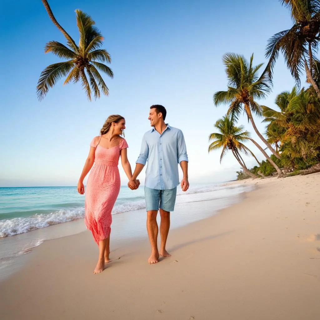 Couple on Beach Vacation