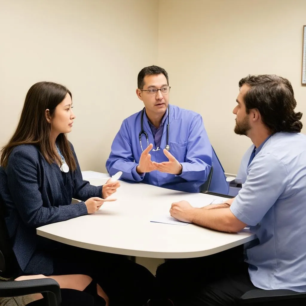 Couple Consulting Doctor