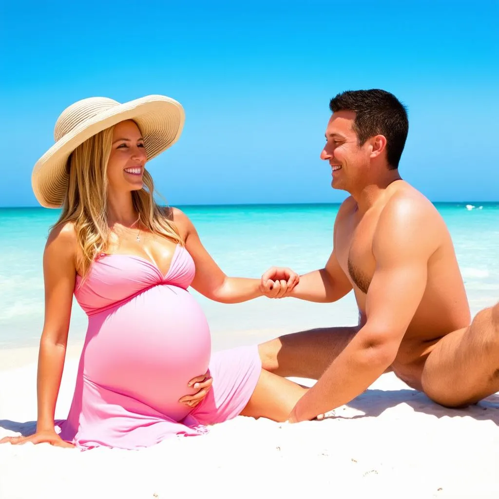 Couple Enjoying Babymoon