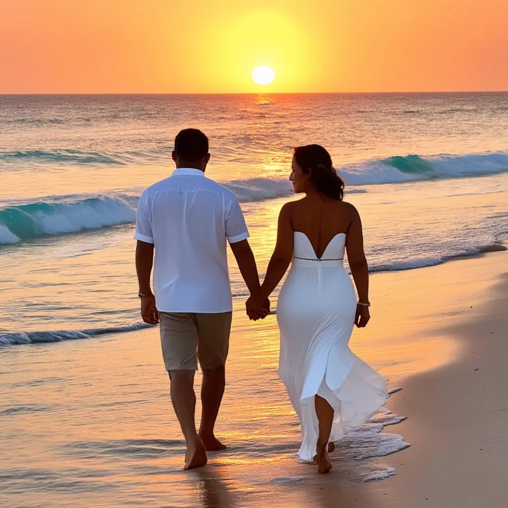 Couple enjoying Punta Cana