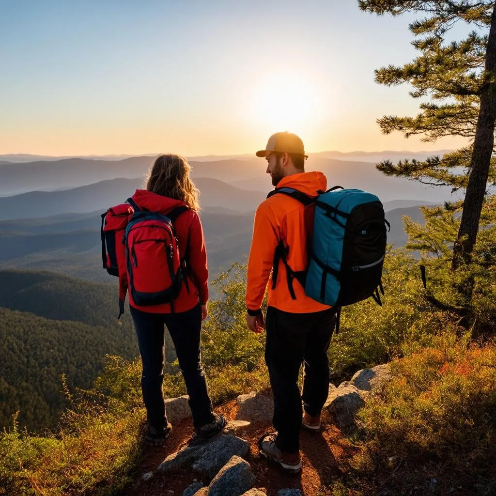 Couple Hiking in the Hudson Valley