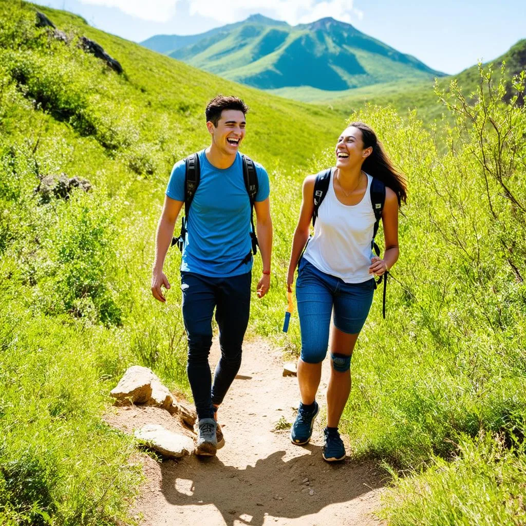 couple hiking