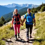 hiking couple