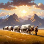 Oregon Trail wagon train