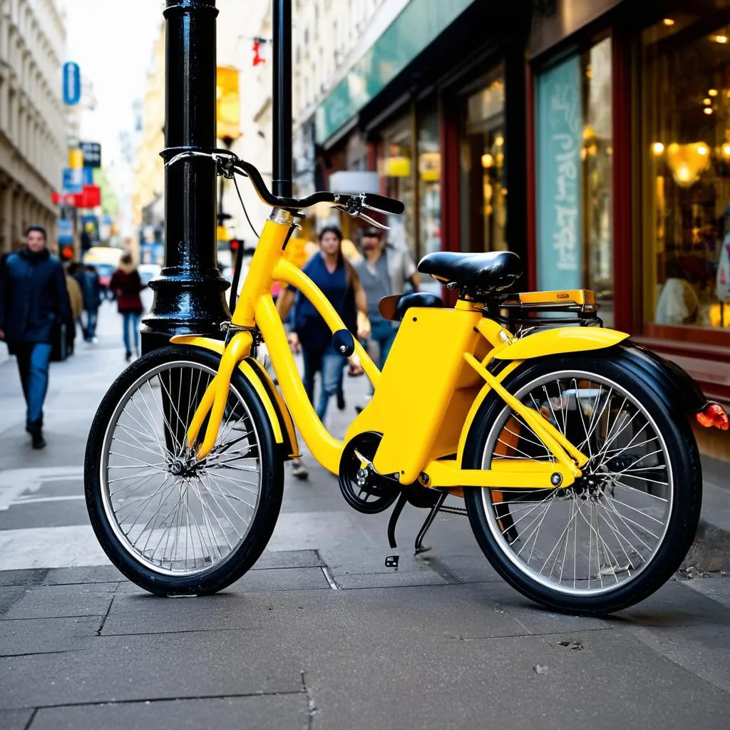 Cruiser Bike on City Street