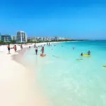 Golden sands and crystal-clear waters at Cua Lo Beach