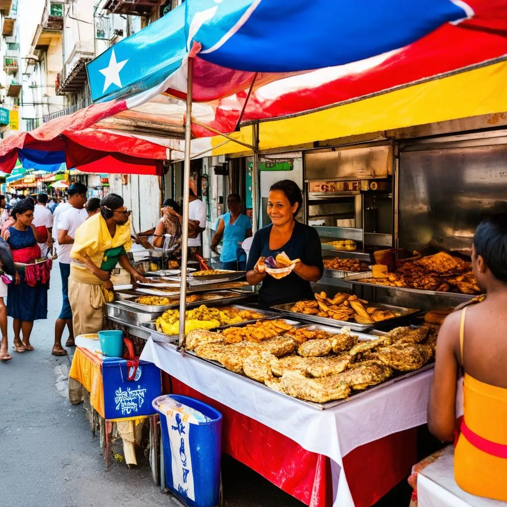 vibrant cuban street food