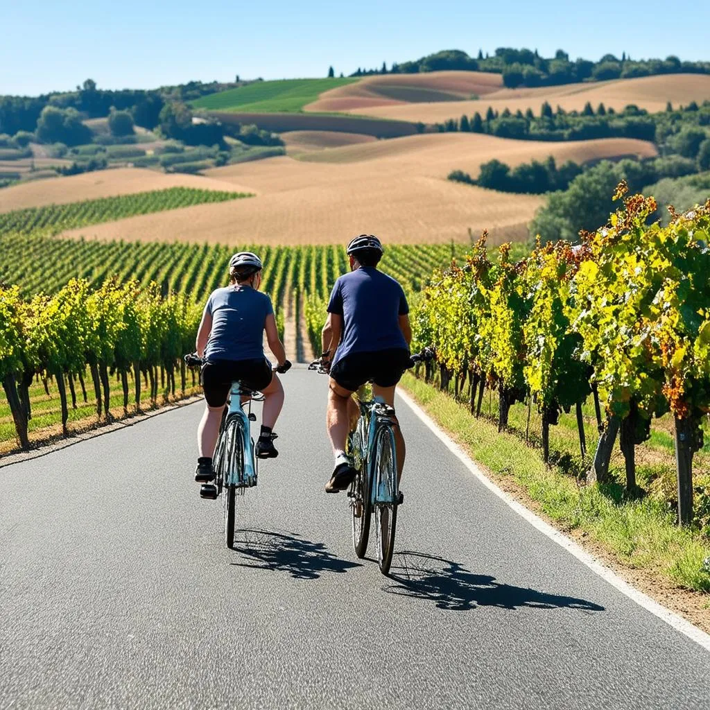 cycling, Tuscany, Italy