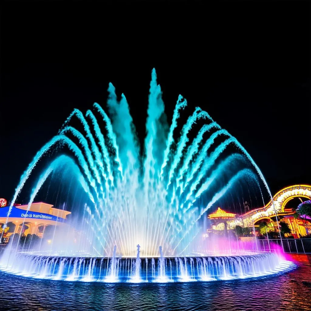 Dai Nam Tourist City Fountain Show