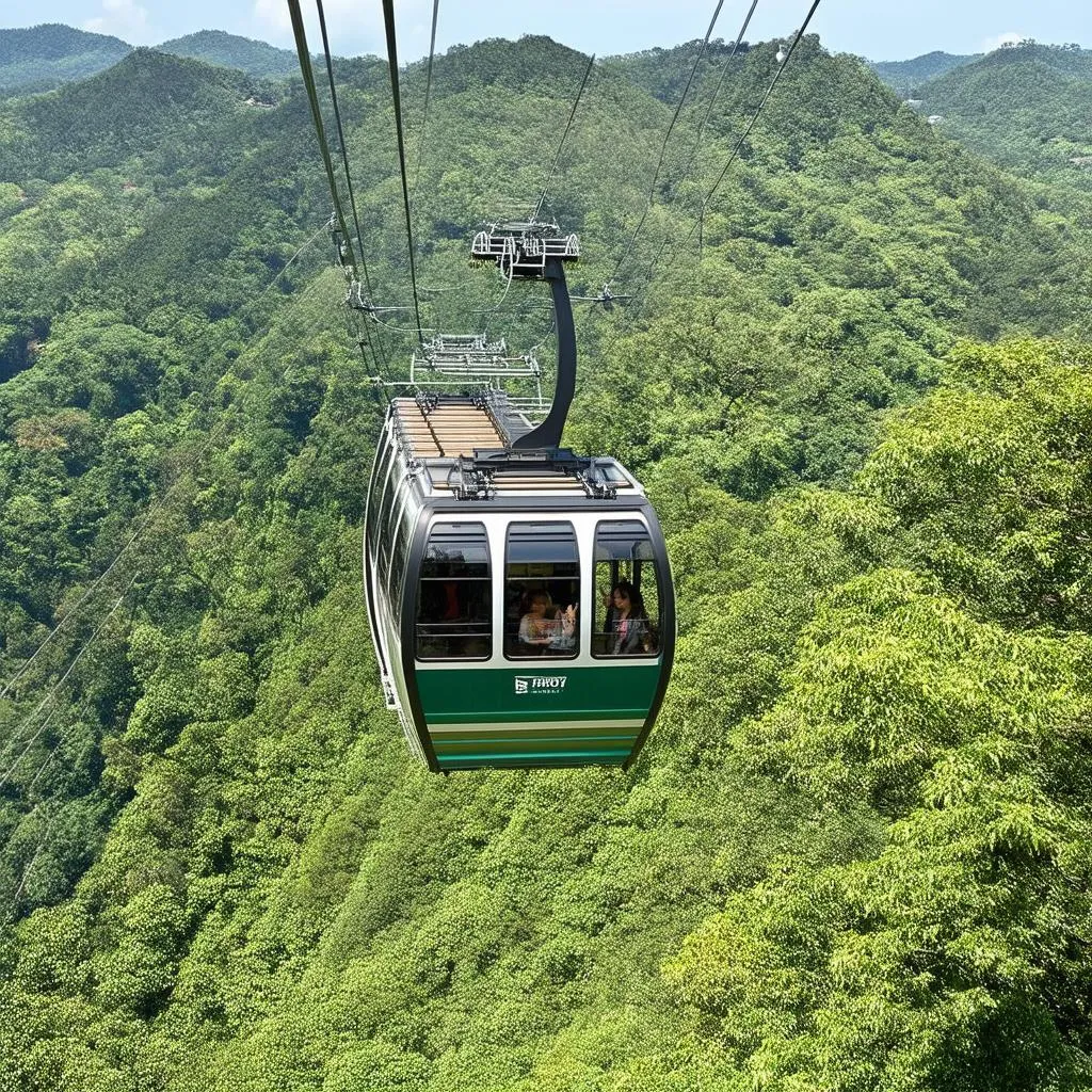 Cable car ride in Da Lat