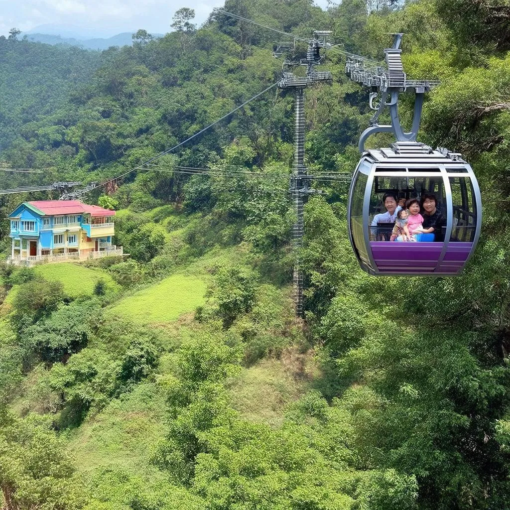 cable car ride in Da Lat