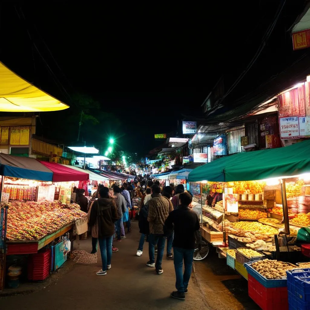 Da Lat Market at Night