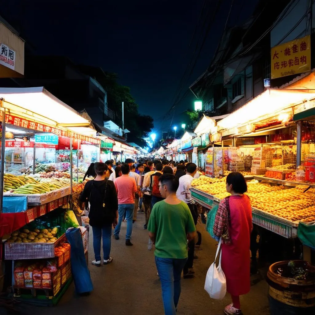 Vibrant night market