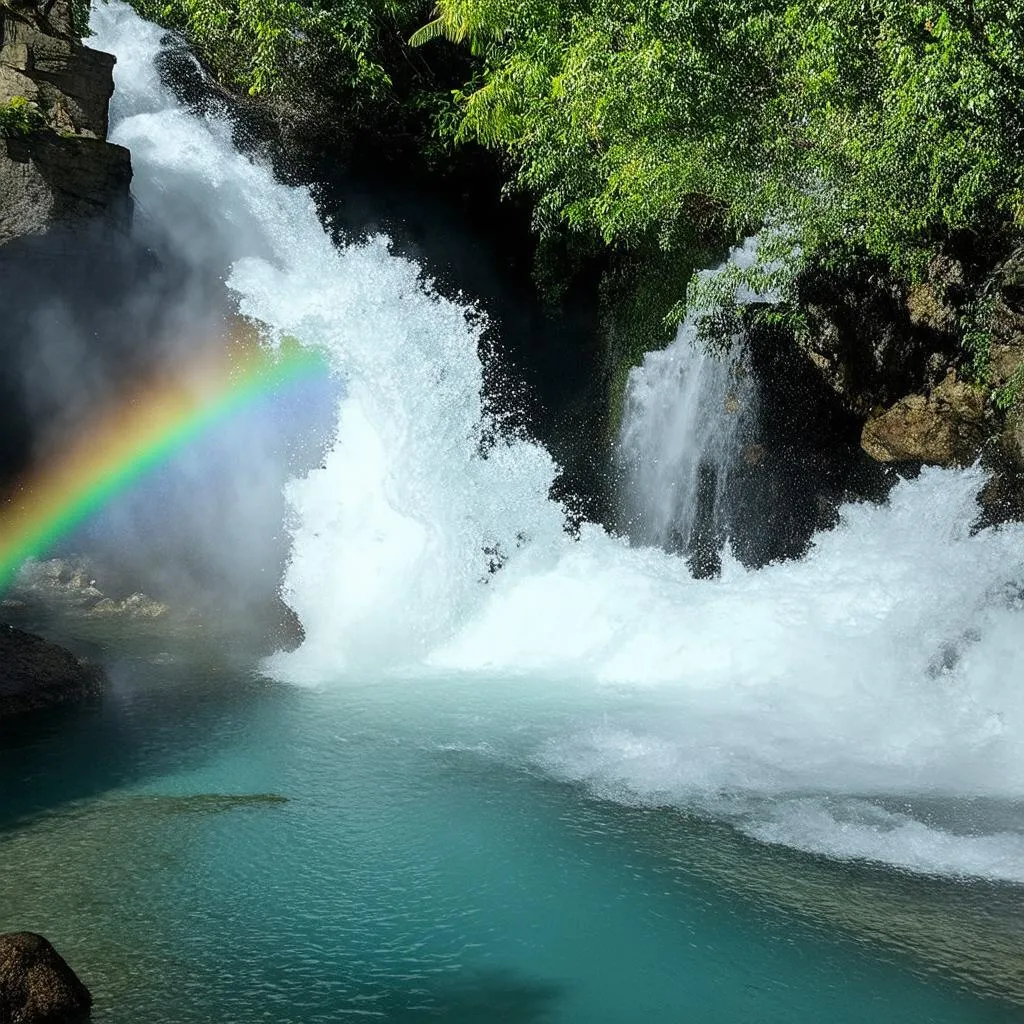 Dambri Waterfall Close Up