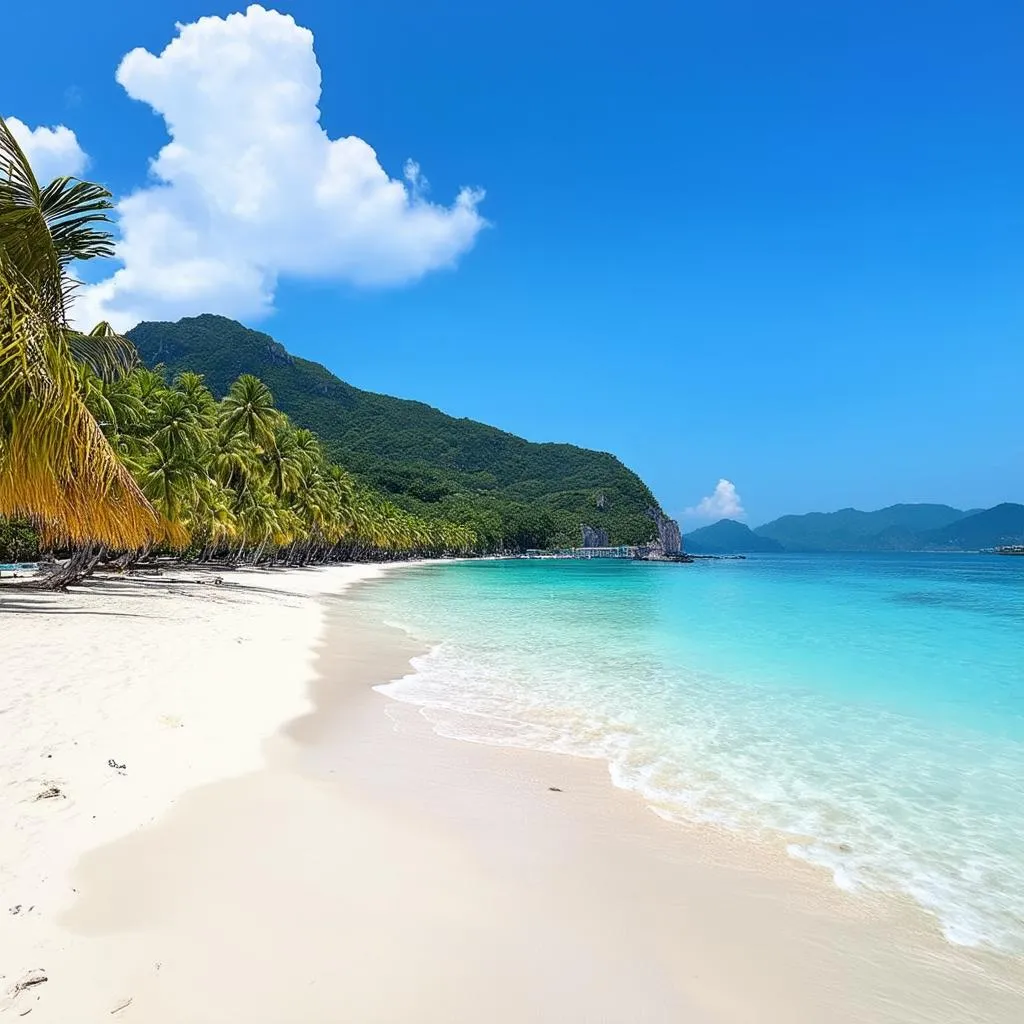 Scenic beach in Da Nang