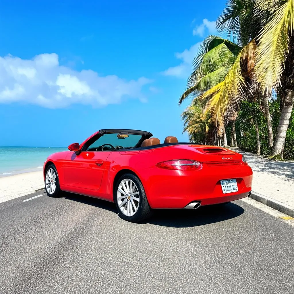 Rental Car on Beach Road Da Nang