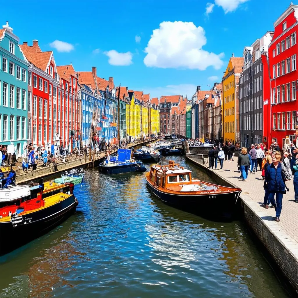 Colorful Buildings in Nyhavn, Copenhagen