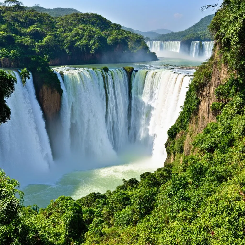 Detian Waterfall Panorama