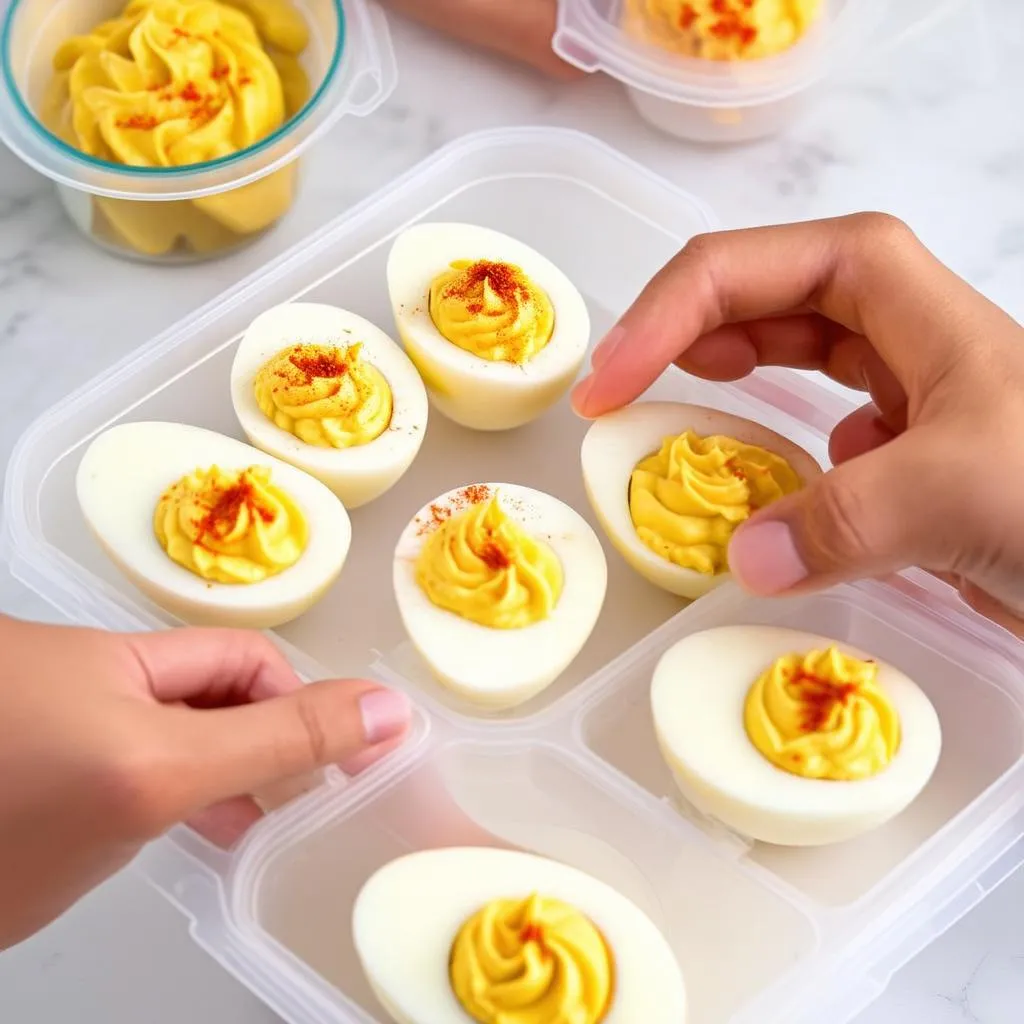 travel containers for deviled eggs