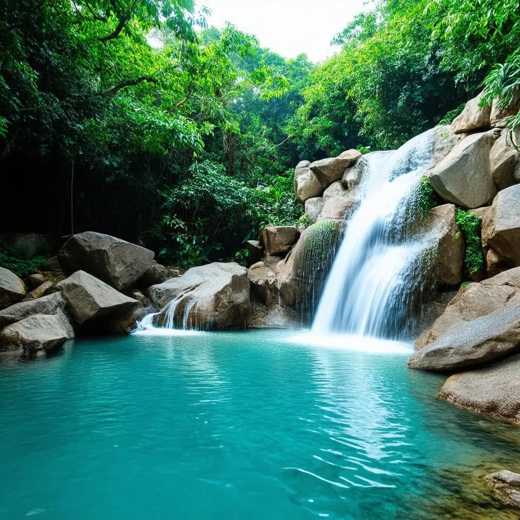 Waterfall in Dien Lan Thon Trang