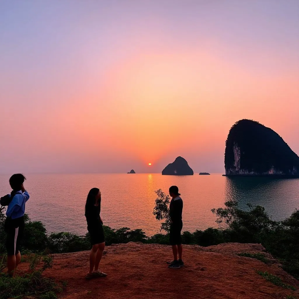 Dinh Cau Rock Sunset