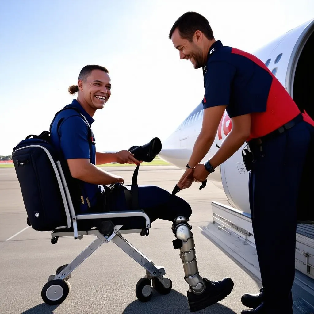 disabled traveler airplane