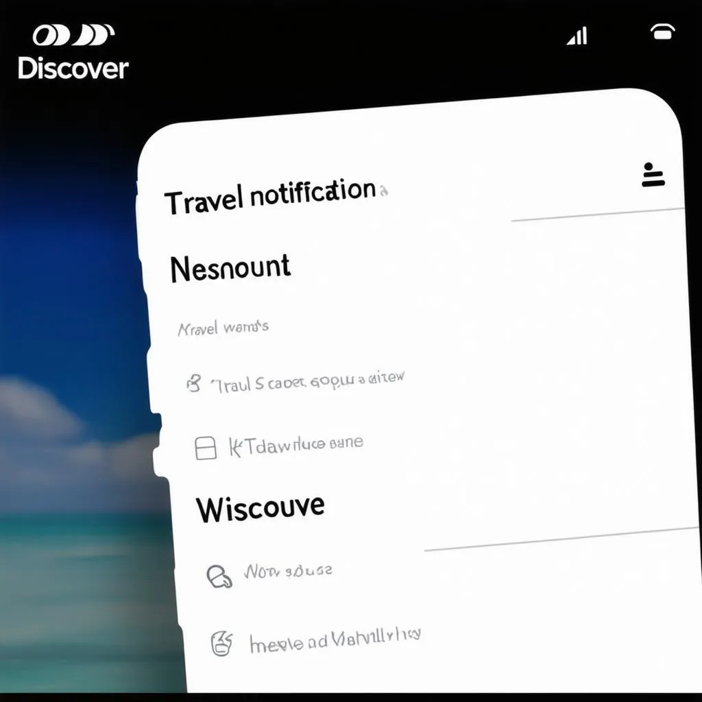 Discover Travel Notification