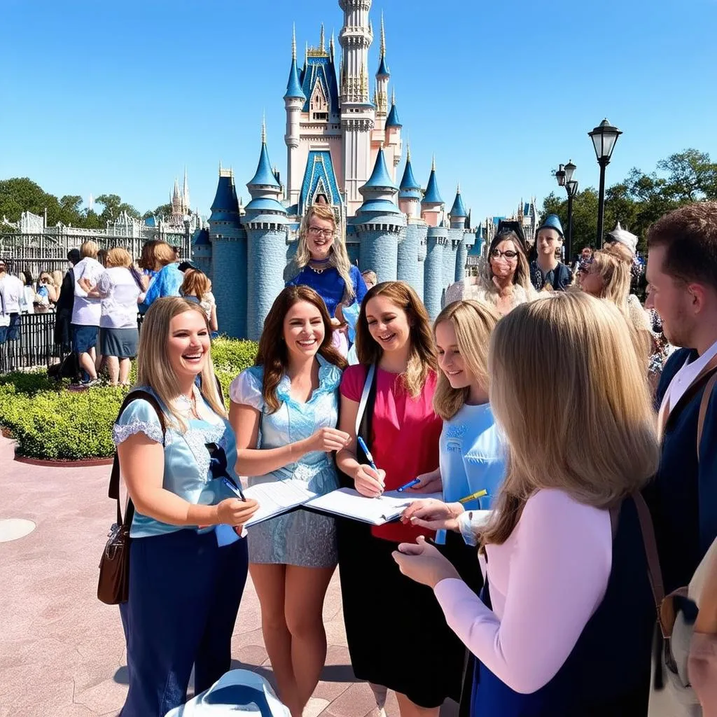 Travel agents on a FAM trip at Disney World