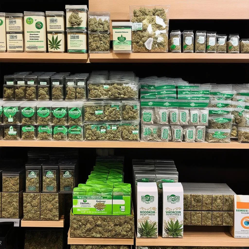 dispensary shelves