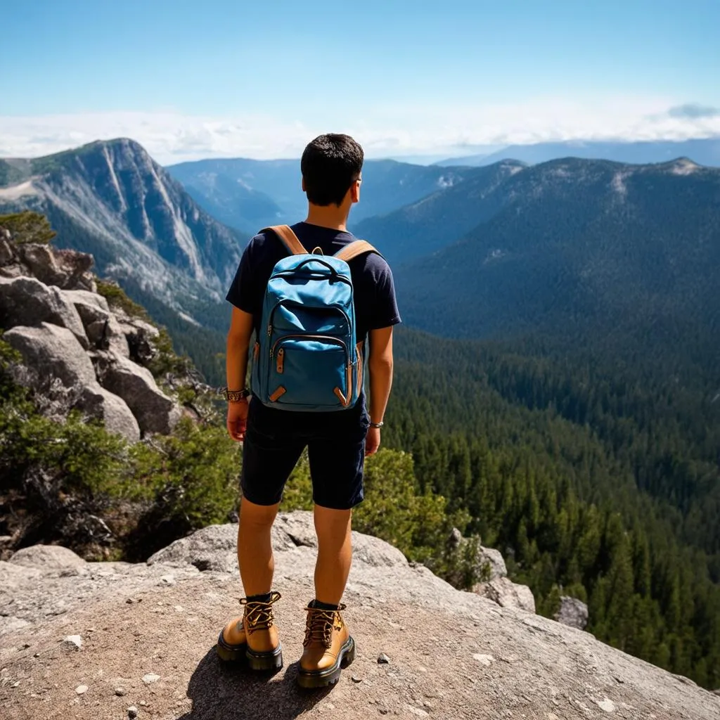 traveler wearing doc martens