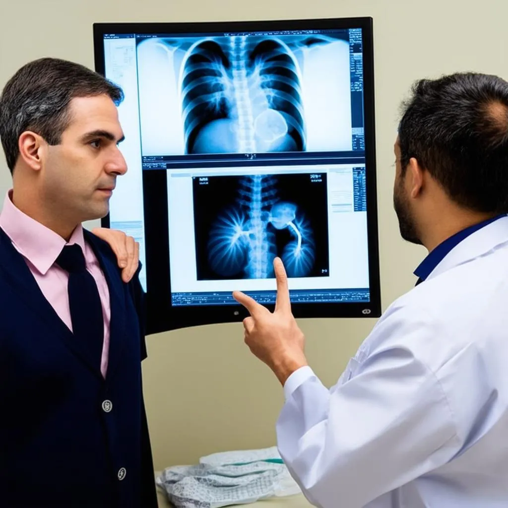 Doctor Explaining Kidney Stone Treatment