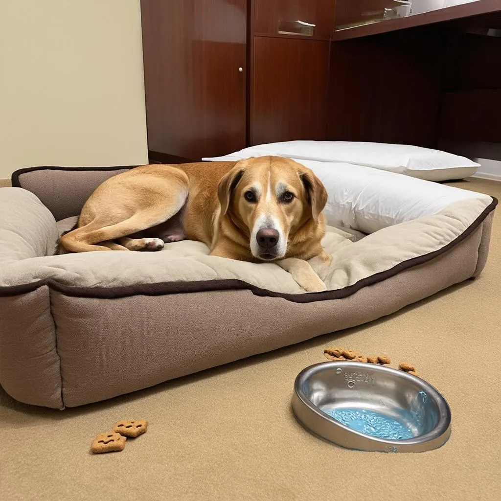 dog-friendly hotel room