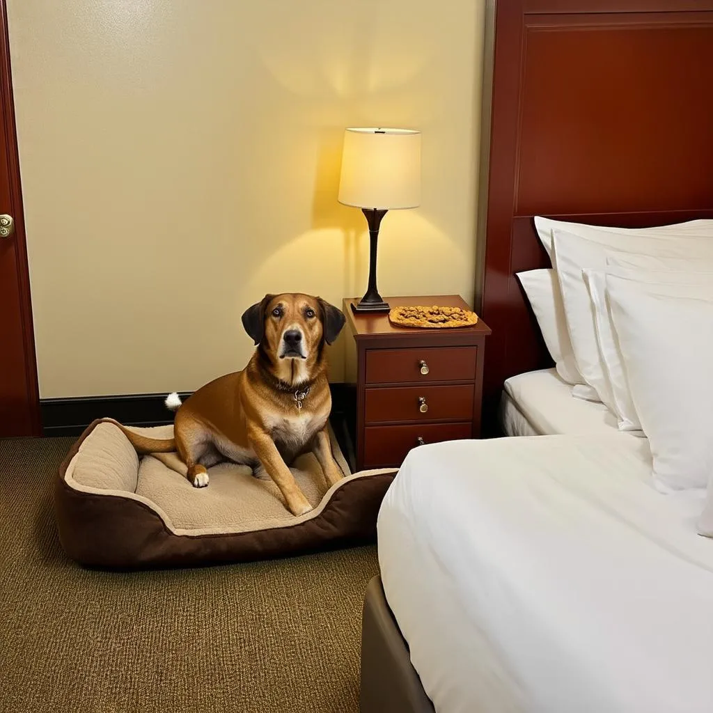 dog-friendly hotel room