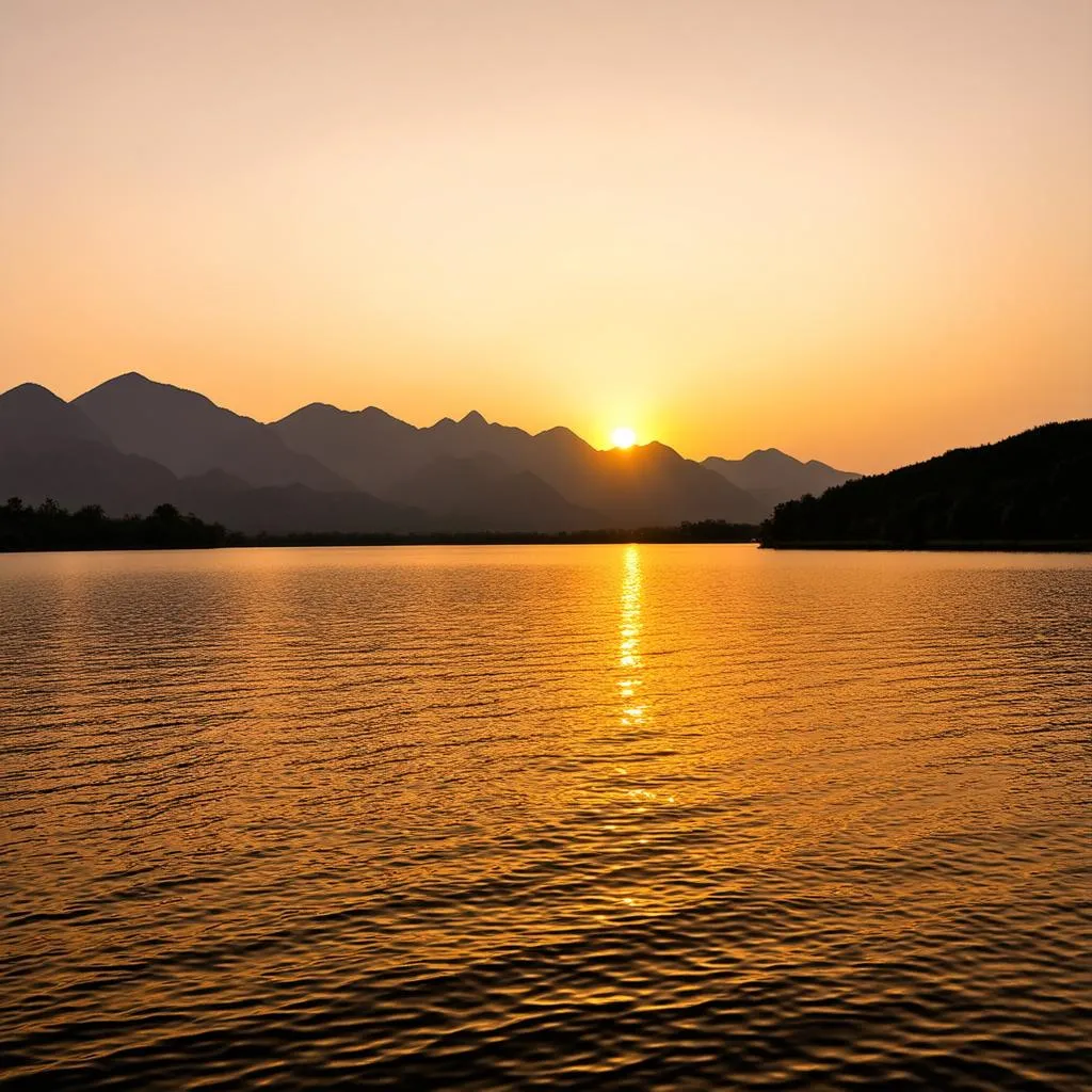 Dong Mo Lake Sunset