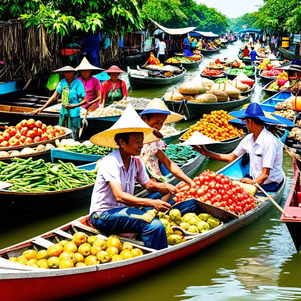 Cai Rang Floating Market